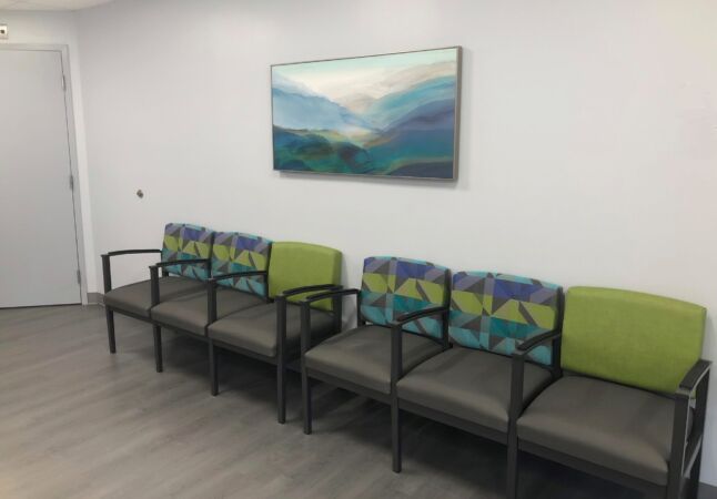 waiting seating area